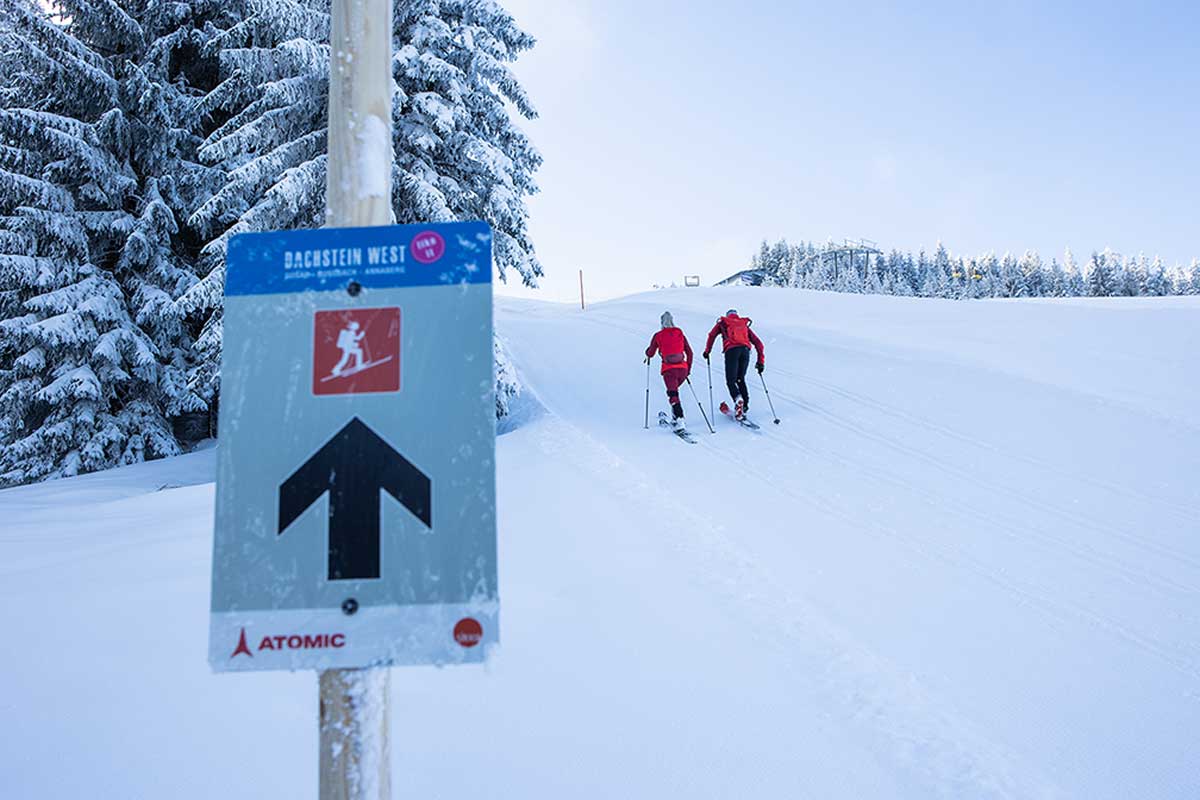Die Atomic Skitourenstrecke in Dachstein West.