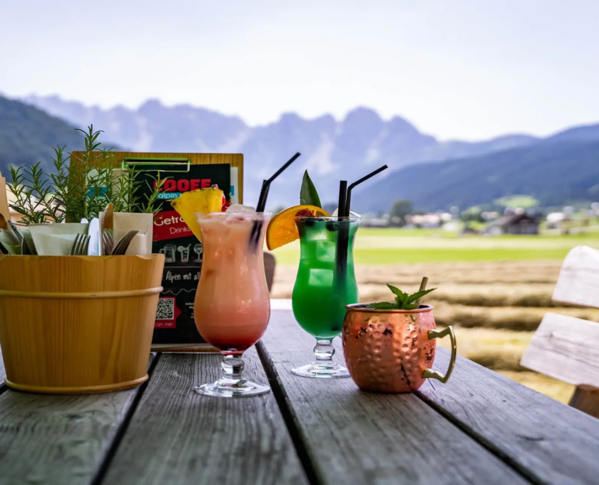 Getränke/Cocktails in den COOEE alpin Hotels