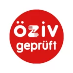 Rotes Logo "ÖZIV geprüft".